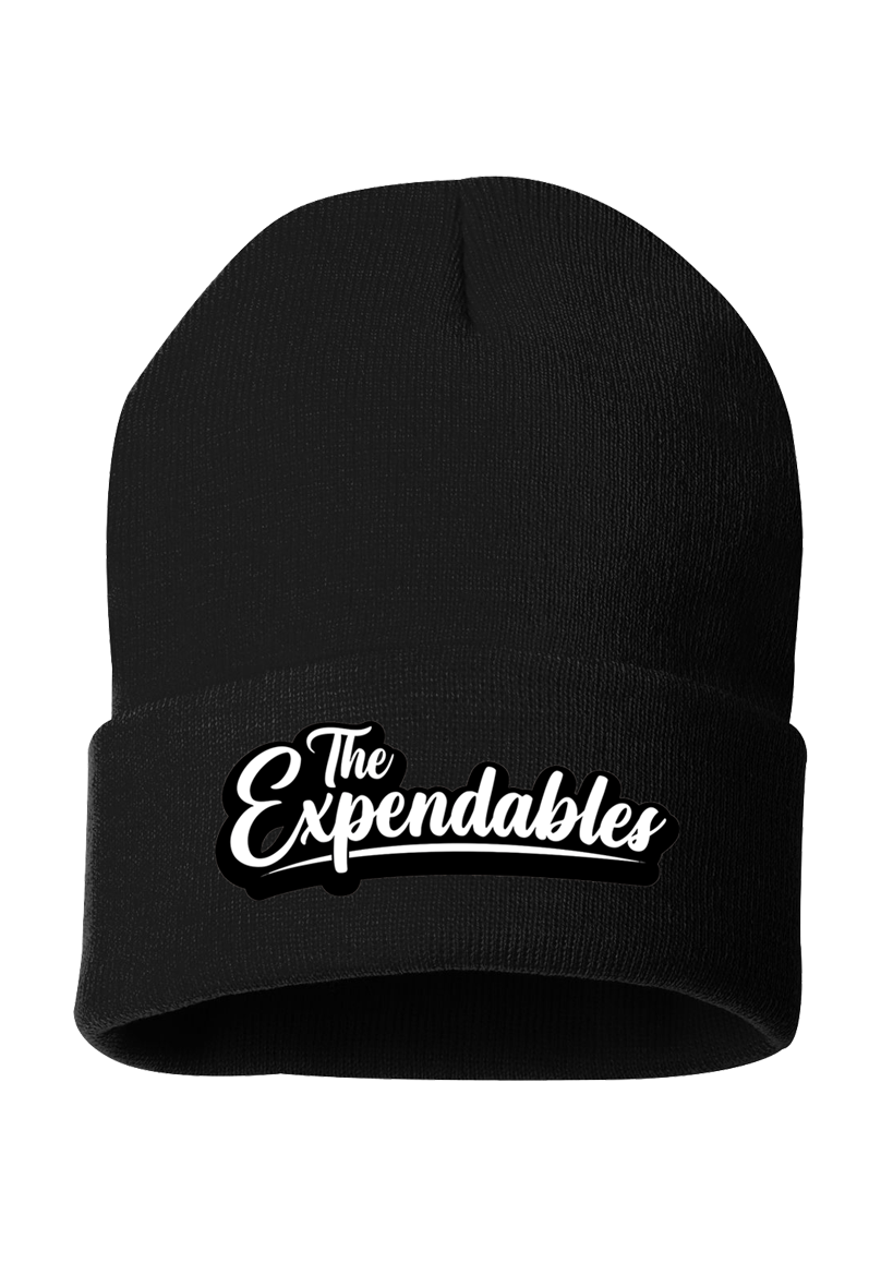 Cursive Logo Black Beanie