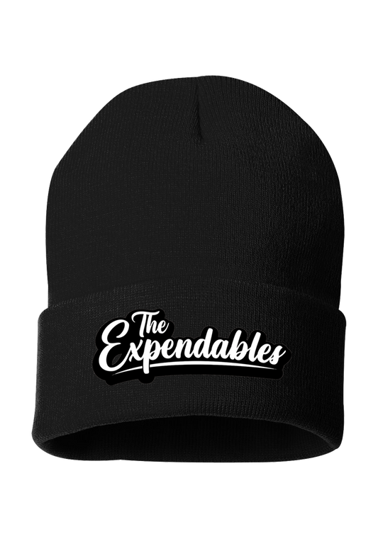 Cursive Logo Black Beanie