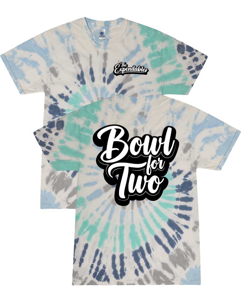 BOWL FOR TWO™ Tie-Dye T-Shirt (Glacier)