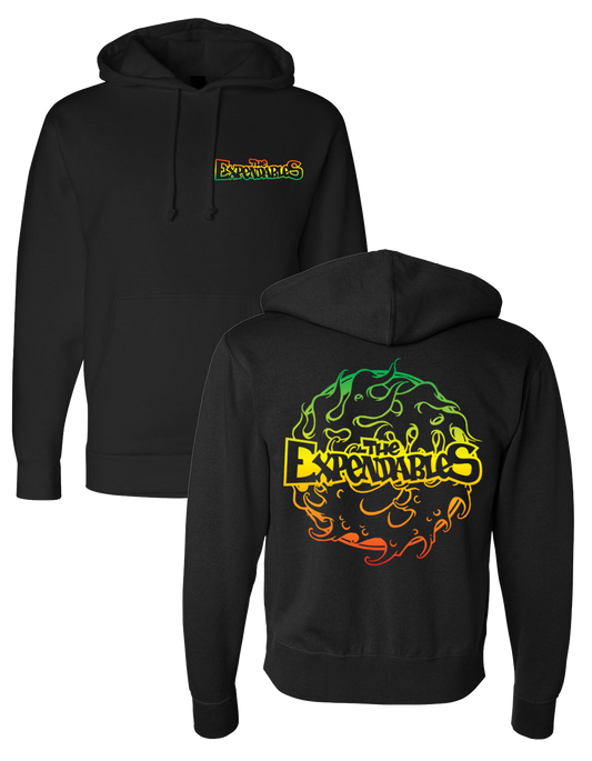 Rasta Spiral Pullover Hoodie