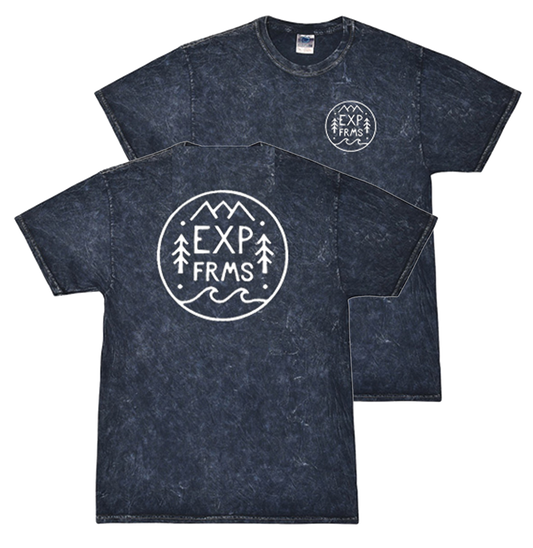 EXP FARMS Tee (Acid Wash Navy)