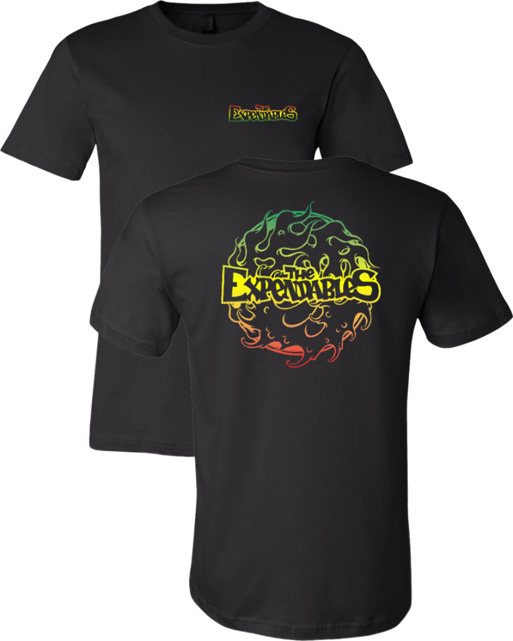 Rasta Circle Tee (Black)